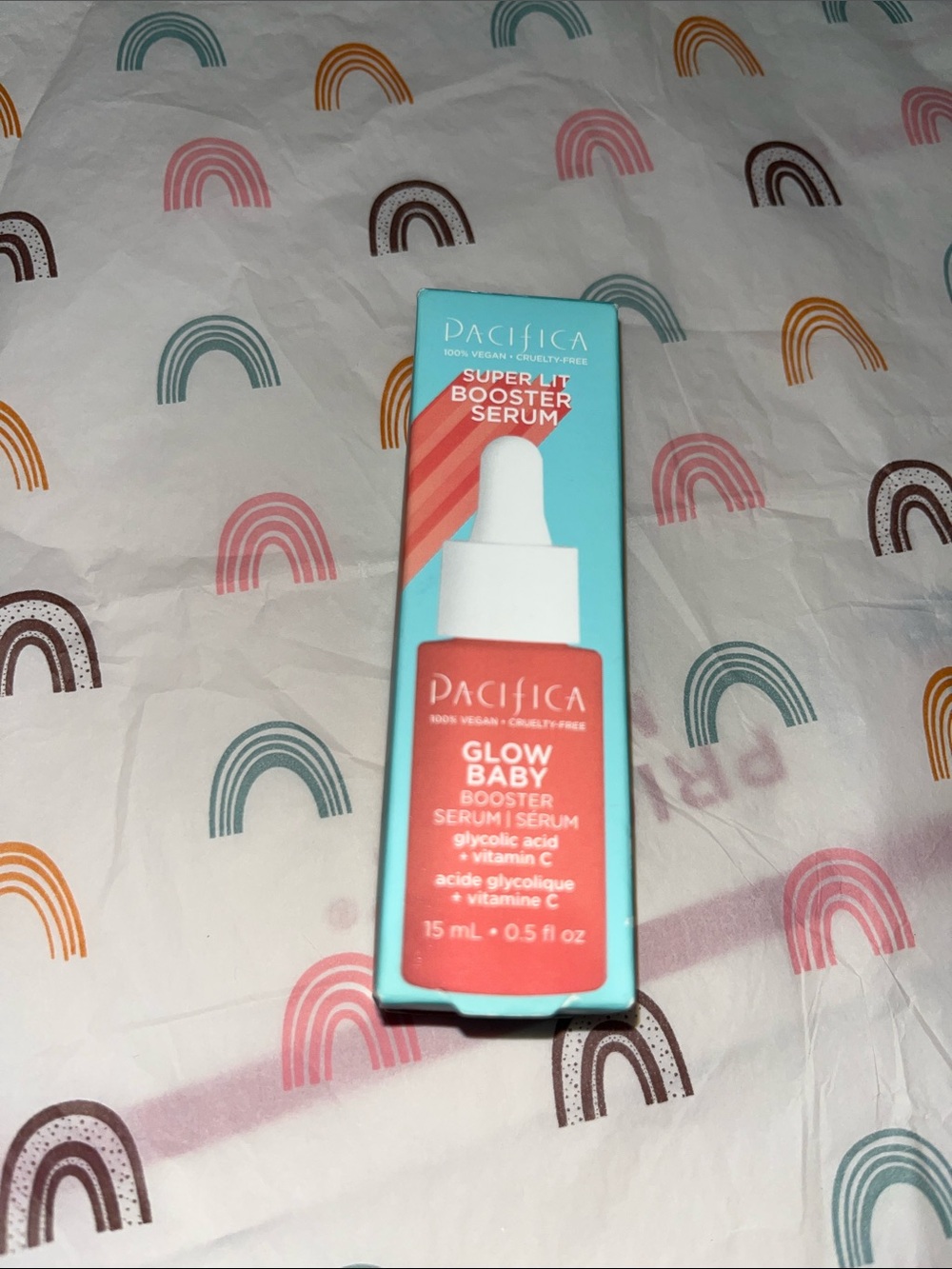 Pacifica Glow Baby Booster Serum — Coral and Teal Packaging